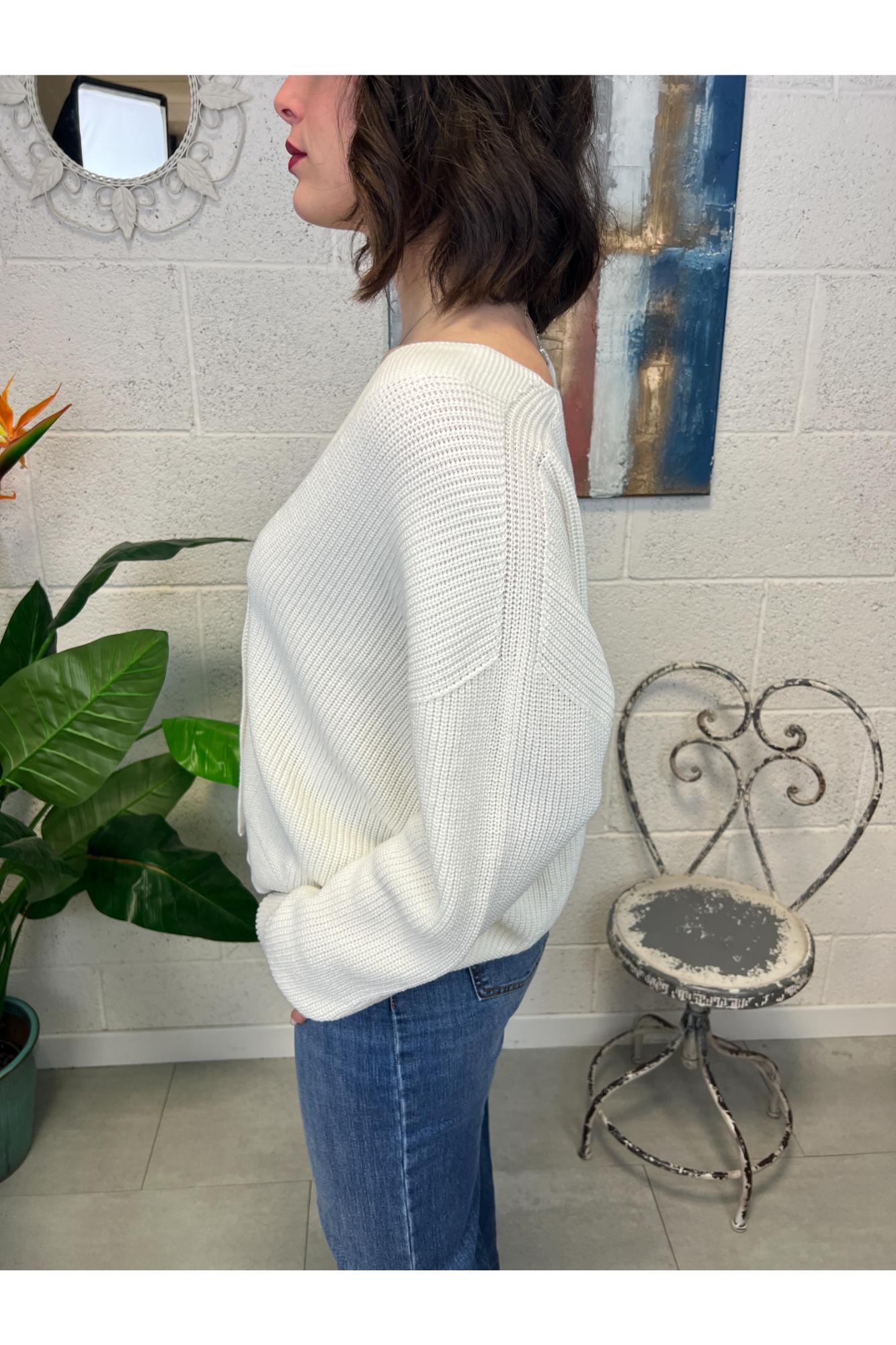 SUSY MIX Cardigan lungo Susy mix Ecru