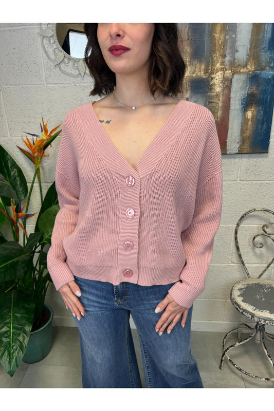 SUSY MIX Cardigan lungo Susy mix Rosa