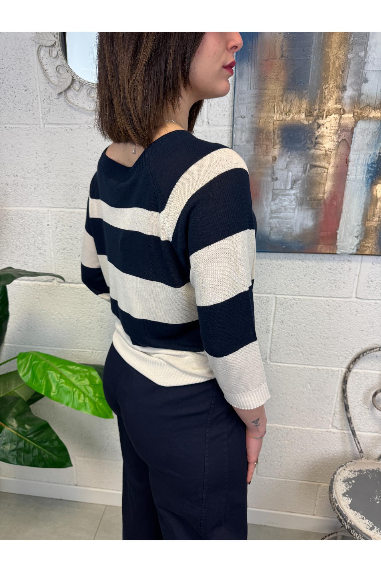 SUSY MIX Maglia rigata Susy mix Blu
