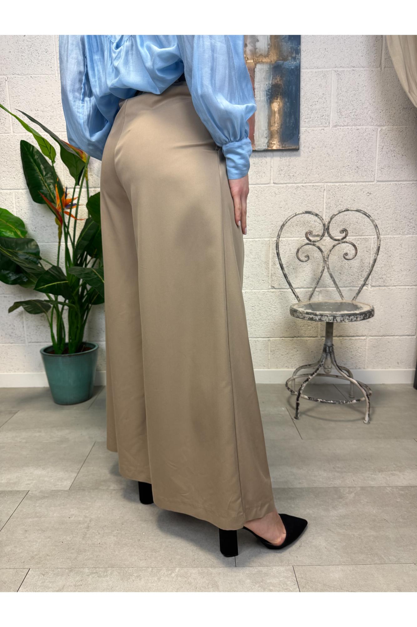 SUSY MIX Pantalone palazzo Susy mix Fango