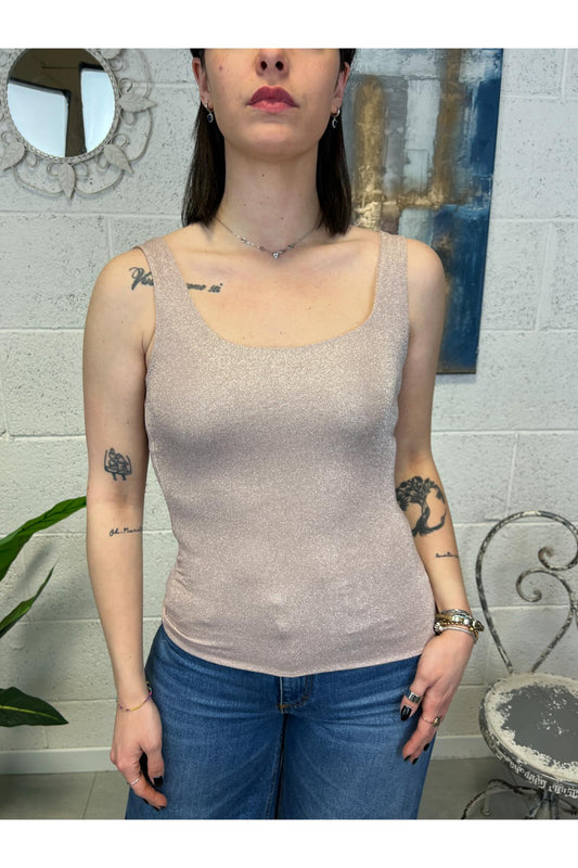 SUSY MIX Canottiera con lurex Susy mix Rosa
