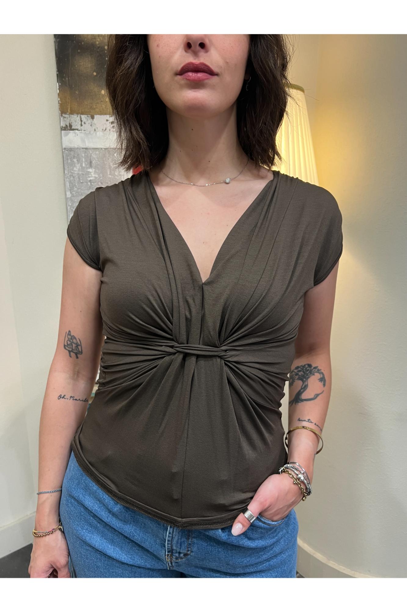 SUSY MIX Maglia con nodo Susy mix Moro