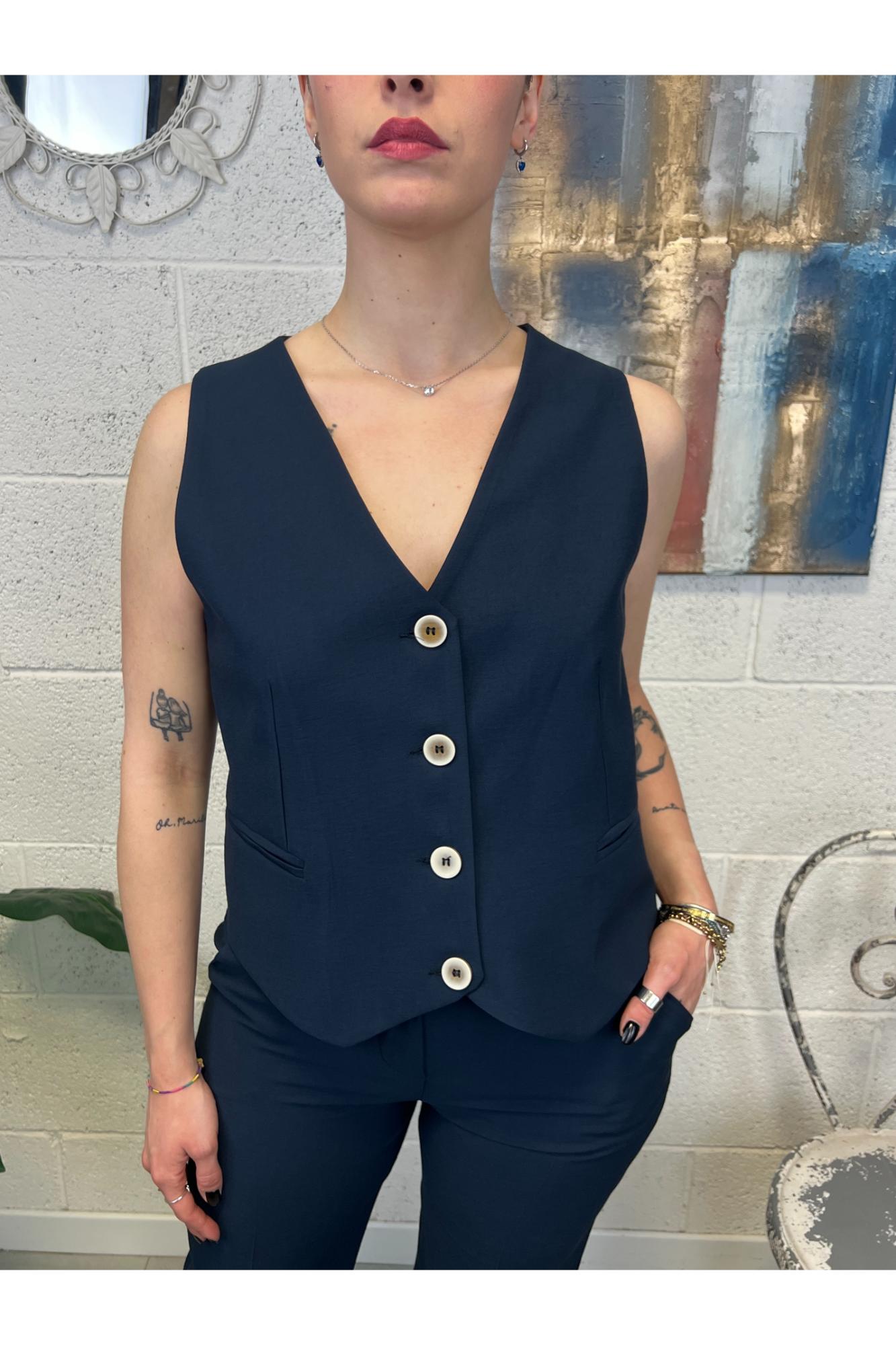 SUSY MIX Completo gilet e pantalone Susy mix Blu