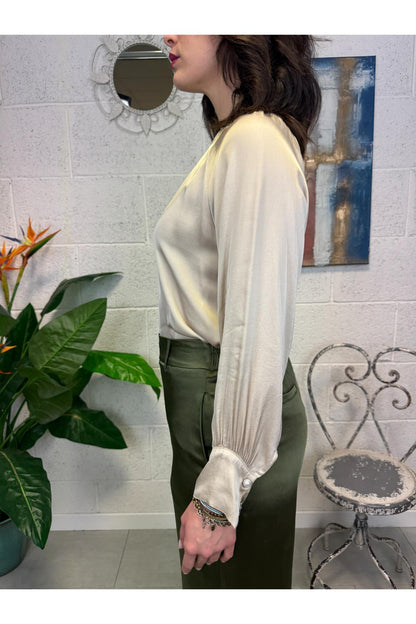 SUSY MIX Blusa girocollo Susy mix Beige