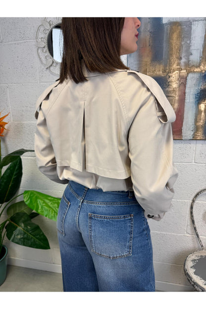 SUSY MIX Trench corto Susy mix Beige