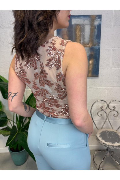 SUSY MIX Canottiera paillettes Susy mix Rosa