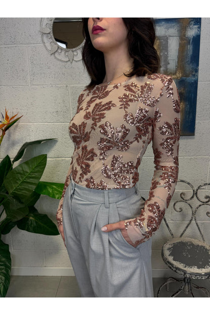 SUSY MIX Maglia con paillettes Susy mix Rosa