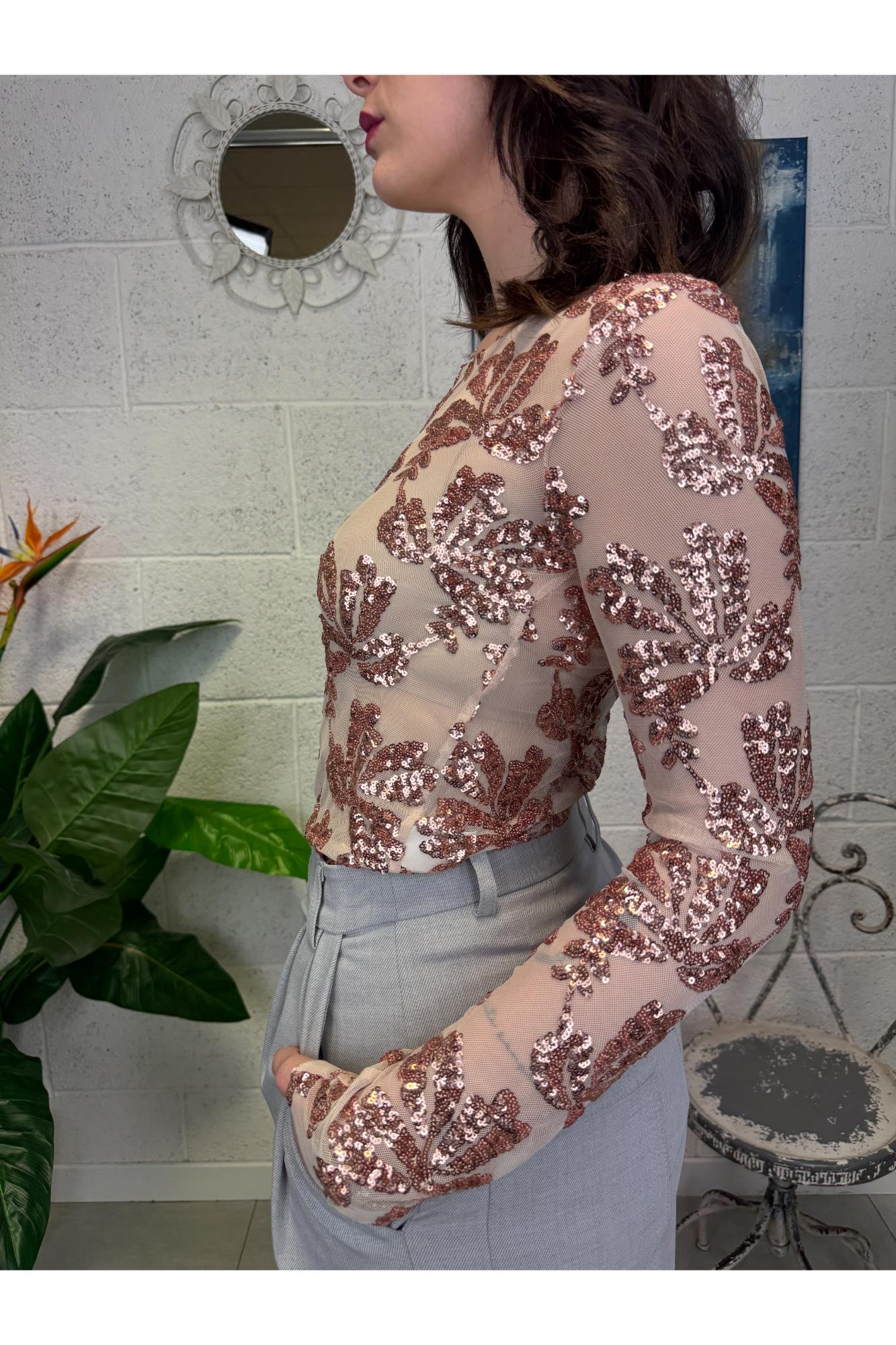 SUSY MIX Maglia con paillettes Susy mix Rosa