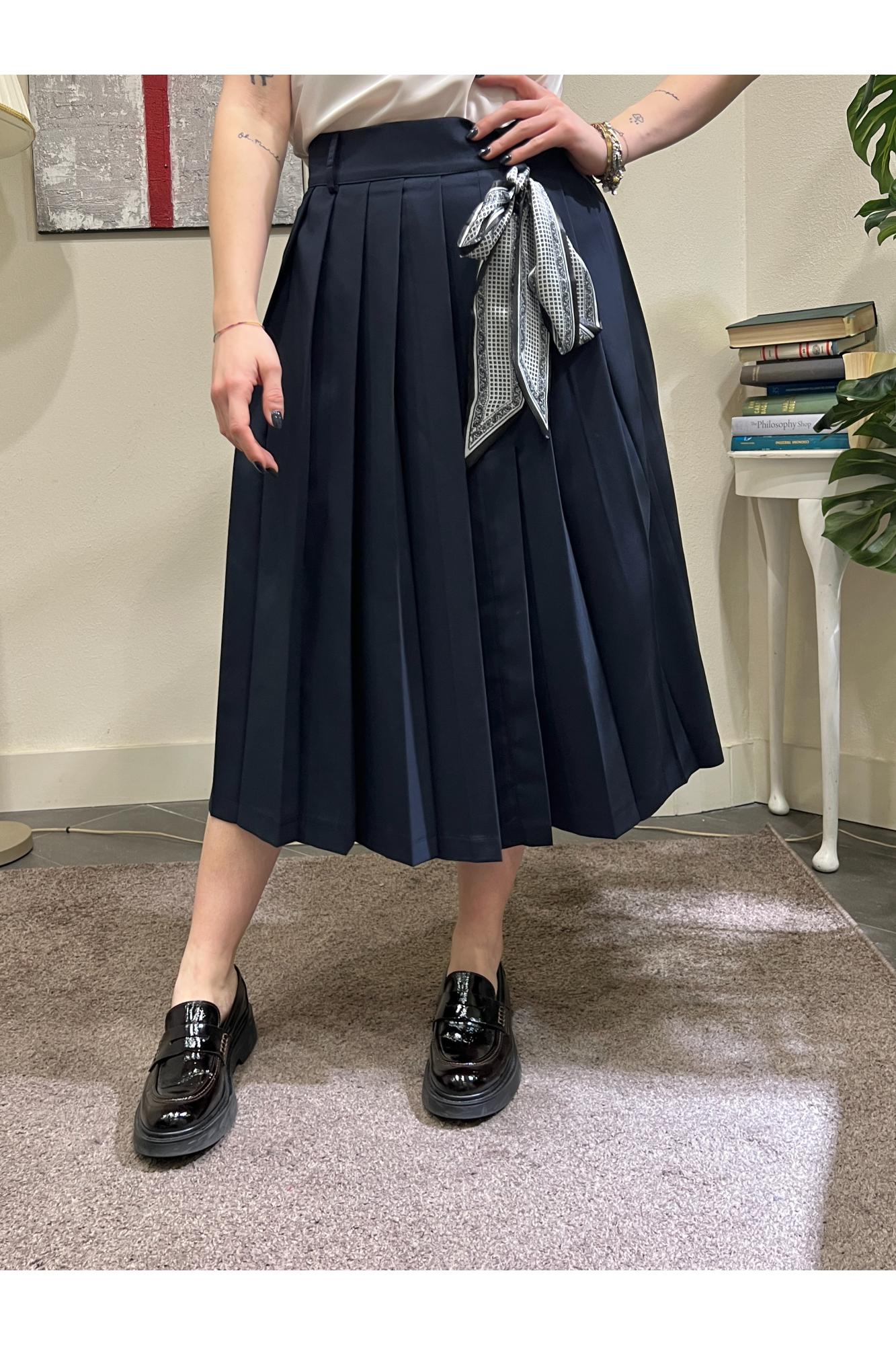 SUSY MIX Gonna a pieghe Susy mix Blu