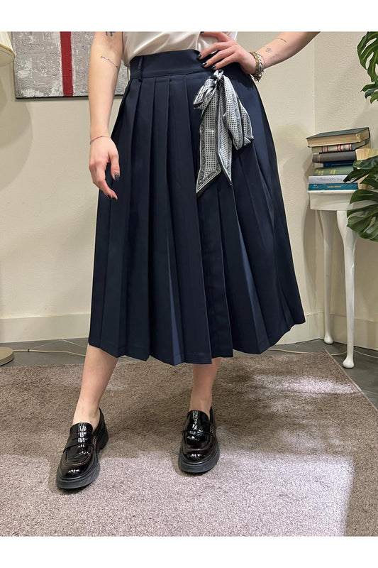 SUSY MIX Gonna a pieghe Susy mix Blu