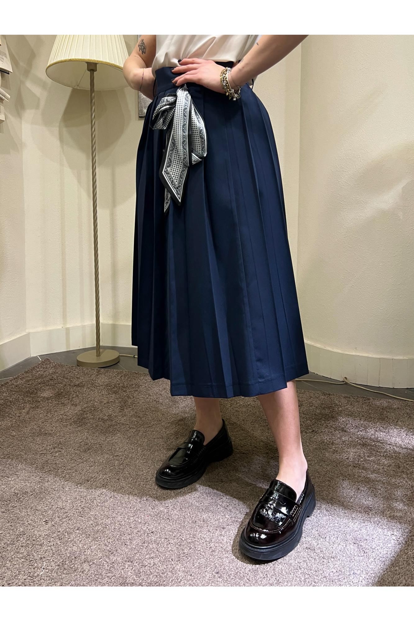 SUSY MIX Gonna a pieghe Susy mix Blu