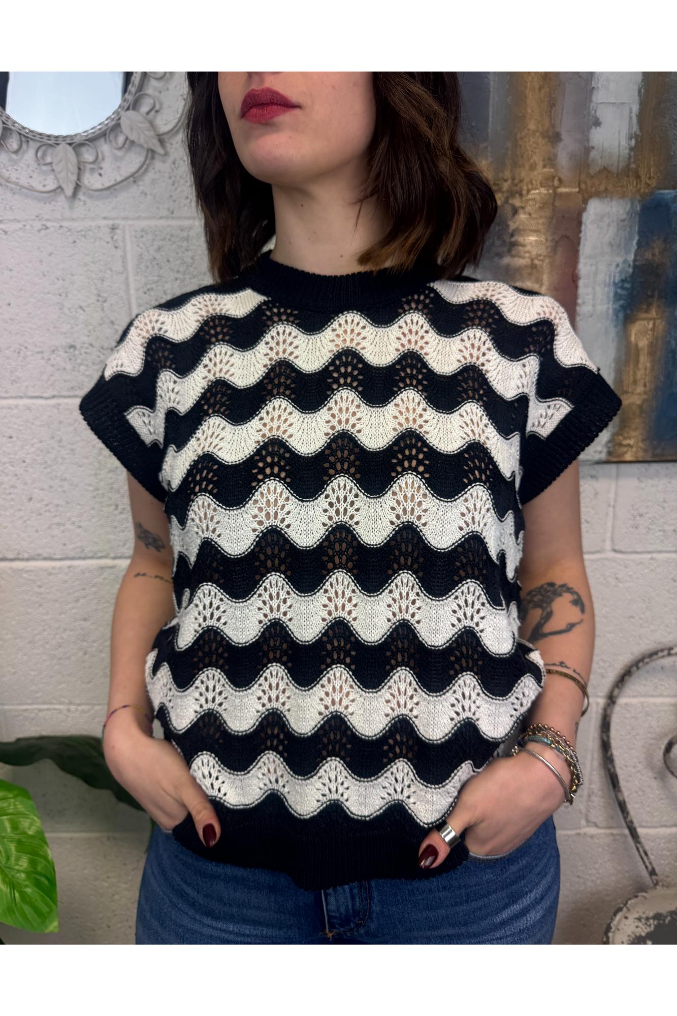 SUSY MIX Maglia ondina Susy mix Blu