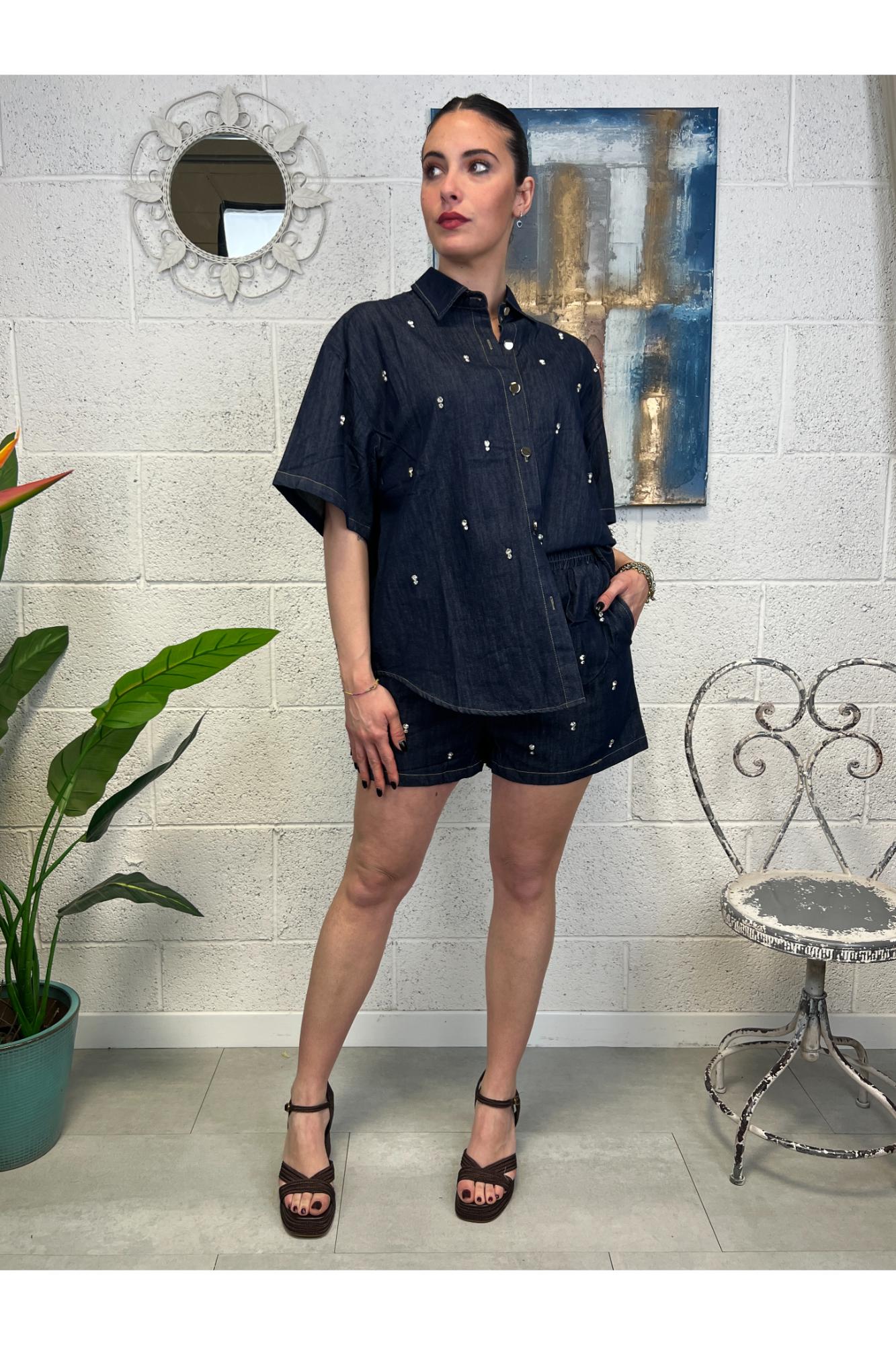 SUSY MIX Completo camicia e short Susy mix Jeans