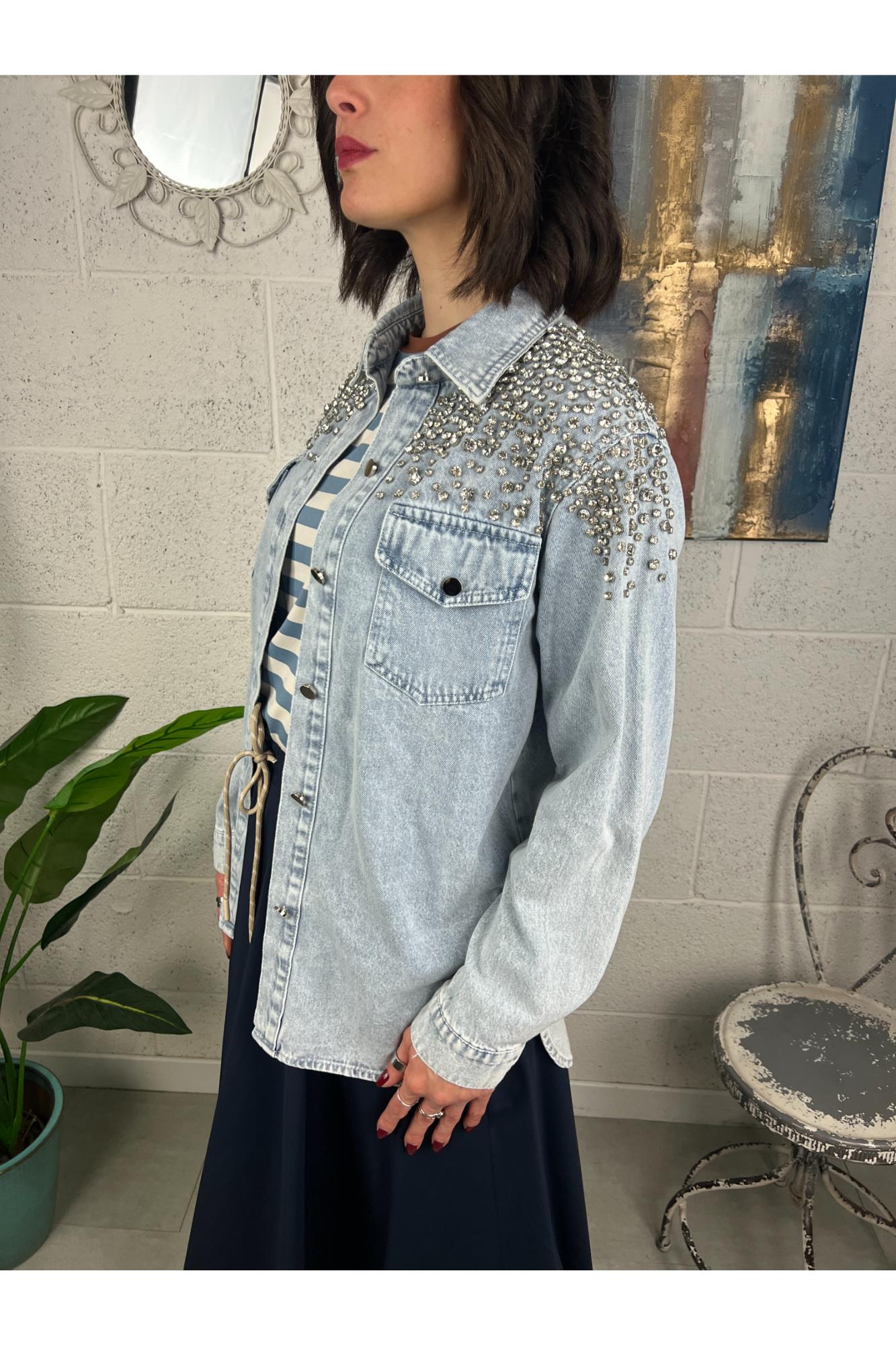 Camicia con pietre Susy mix