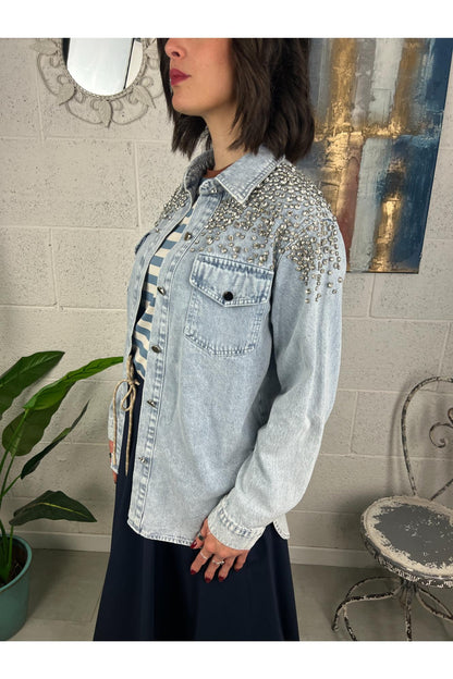 Camicia con pietre Susy mix