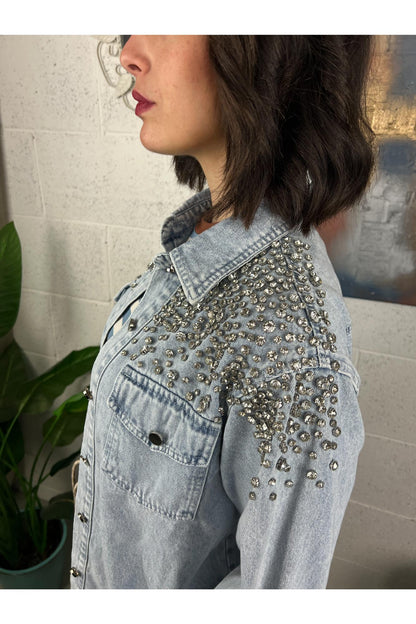 Camicia con pietre Susy mix