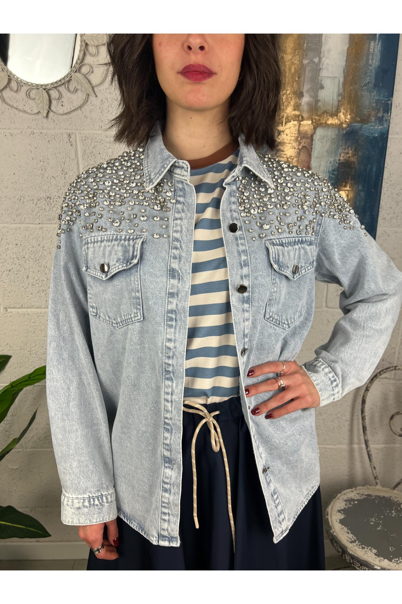 Camicia con pietre Susy mix