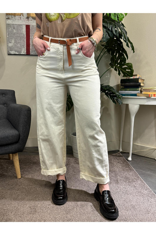 SUSY MIX Pantalone tascone Susy mix Burro