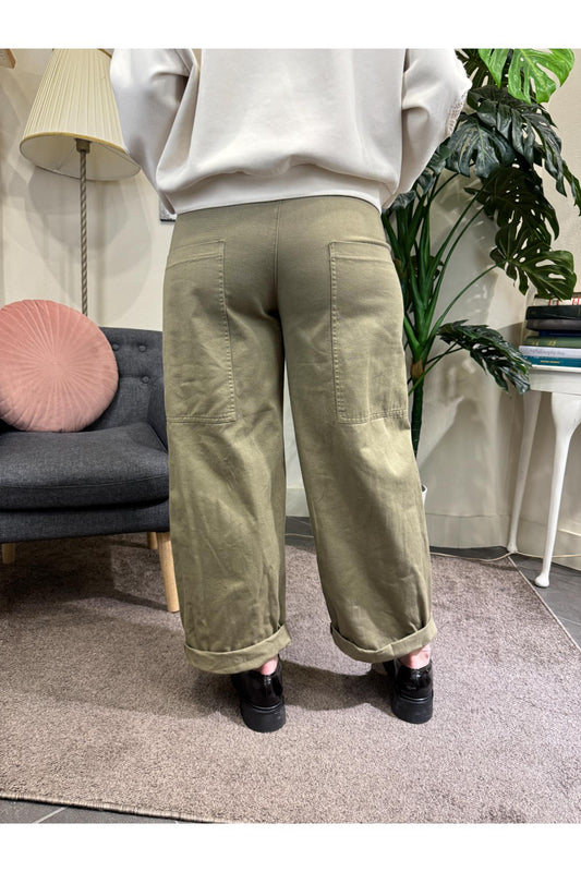 SUSY MIX Pantalone tascone Susy mix Verde