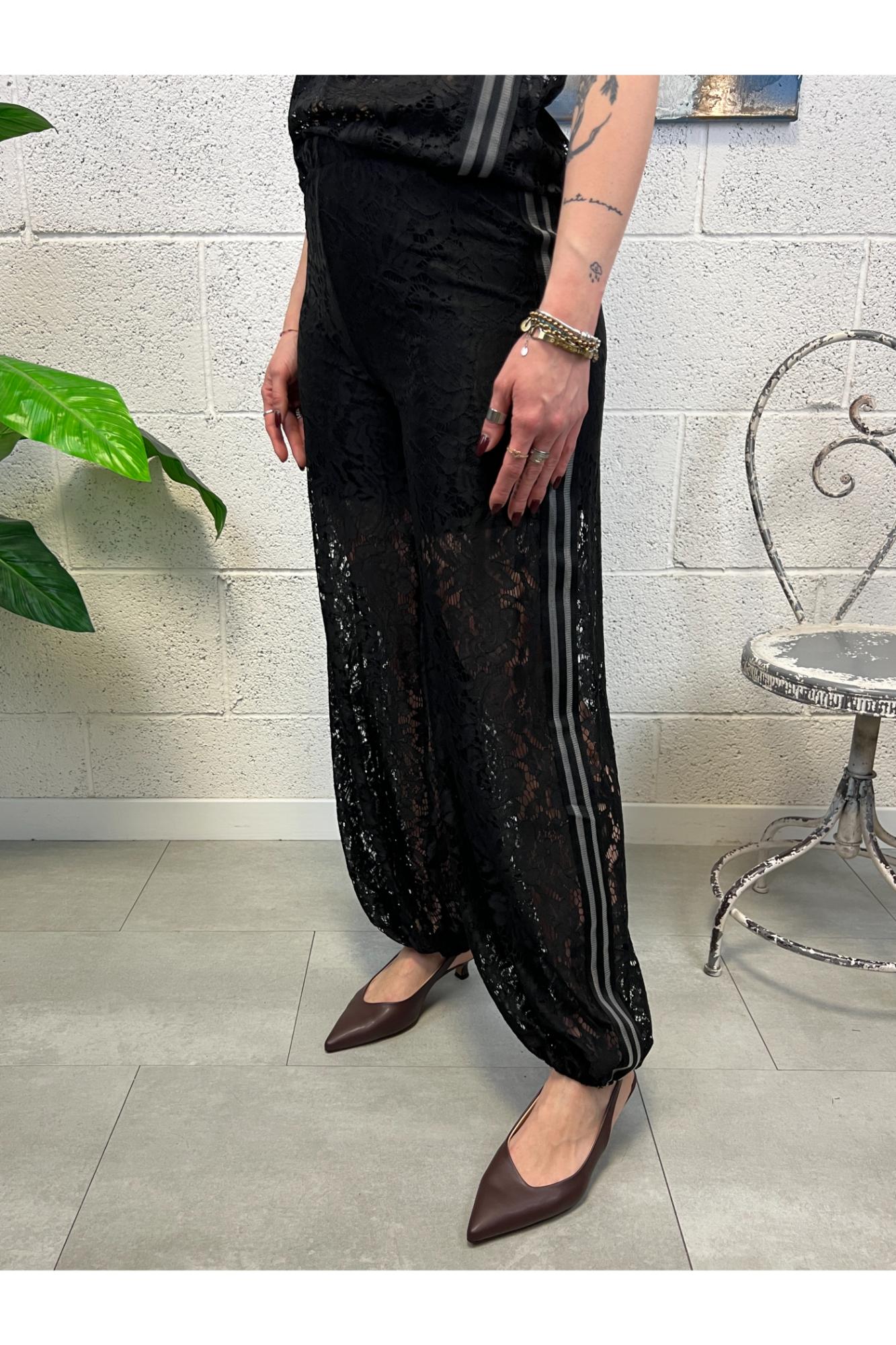 SUSY MIX Pantalone di pizzo Susy mix Nero