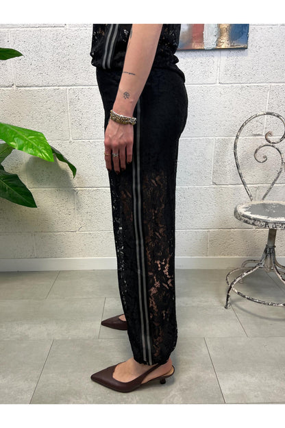 SUSY MIX Pantalone di pizzo Susy mix Nero