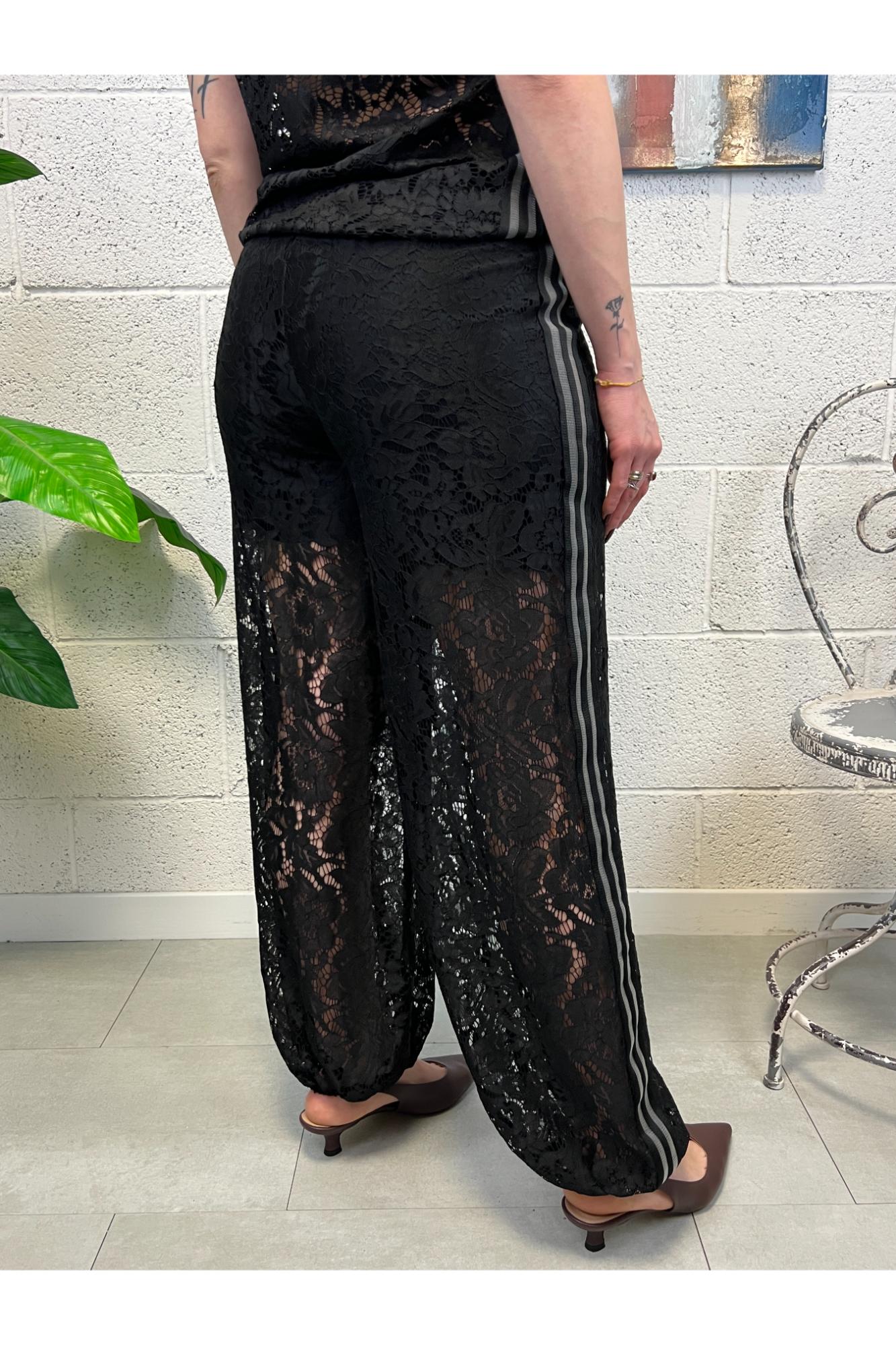 SUSY MIX Pantalone di pizzo Susy mix Nero
