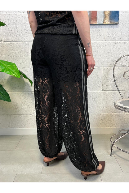 SUSY MIX Pantalone di pizzo Susy mix Nero