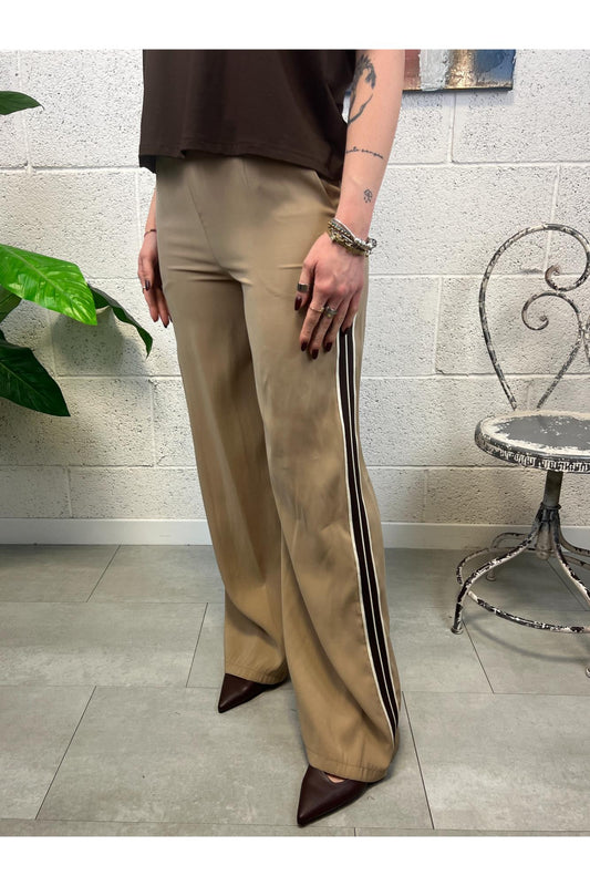 SUSY MIX Pantalone bande laterali Susy mix Cammello