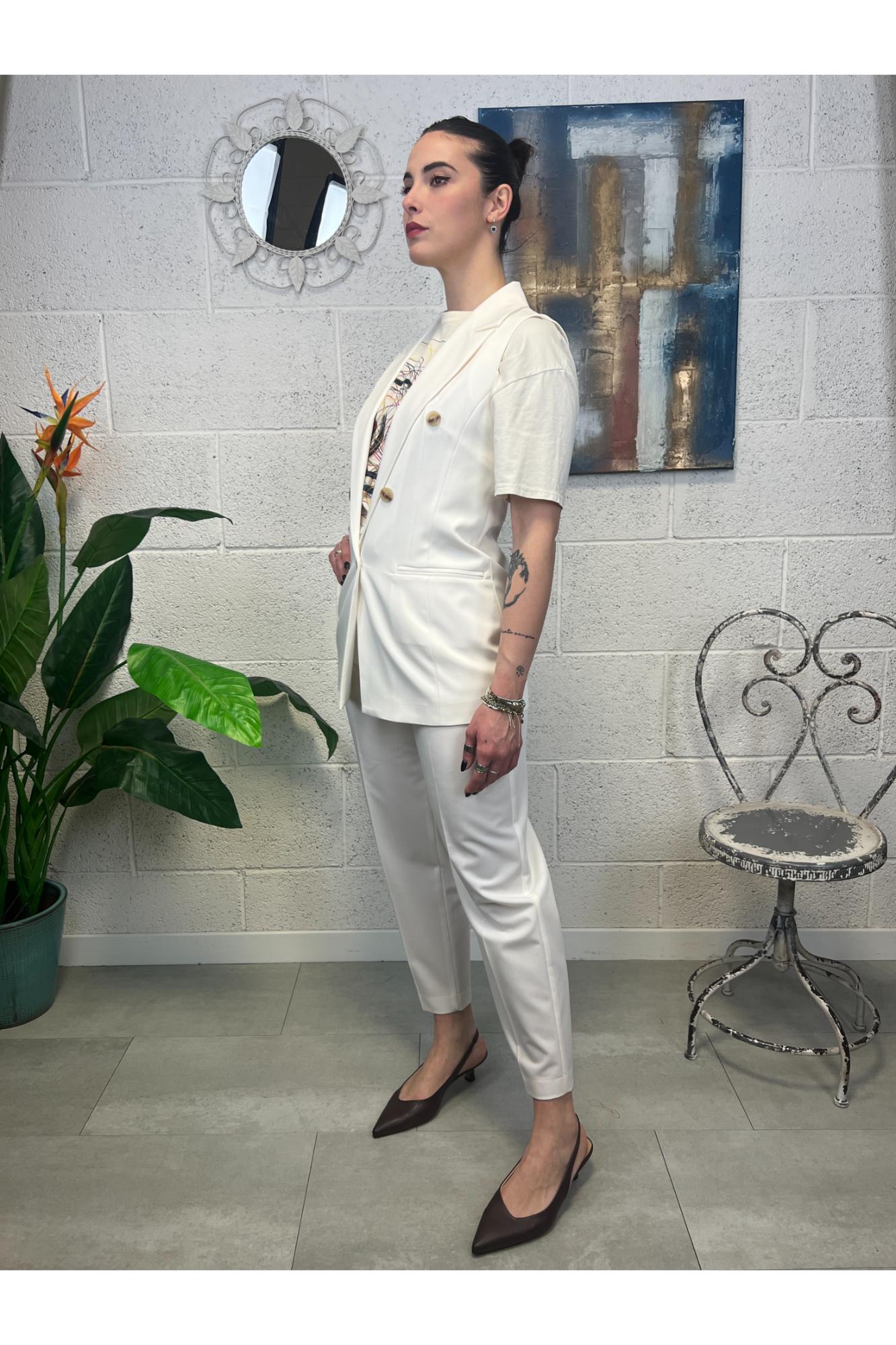 SUSY MIX Pantalone dritto Susy mix Latte
