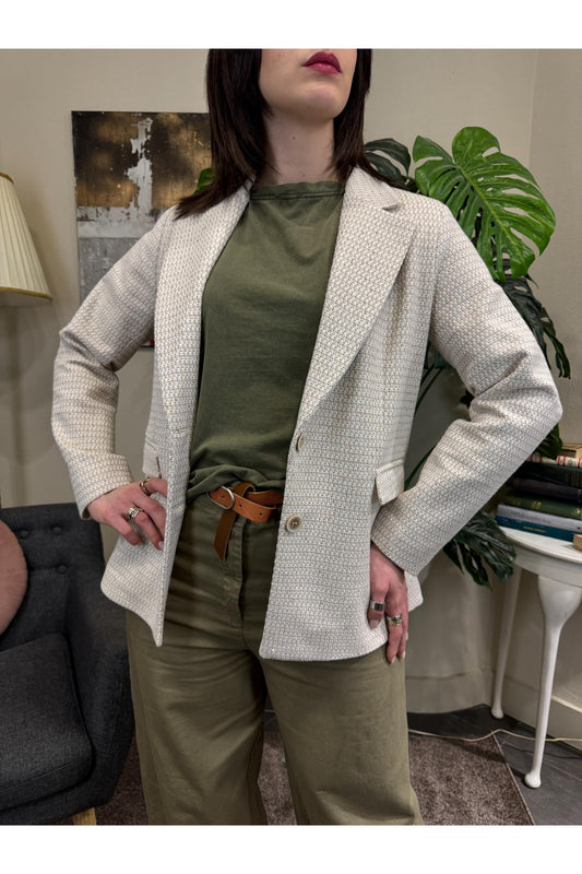 SUSY MIX Giacca con paillettes Susy mix Beige