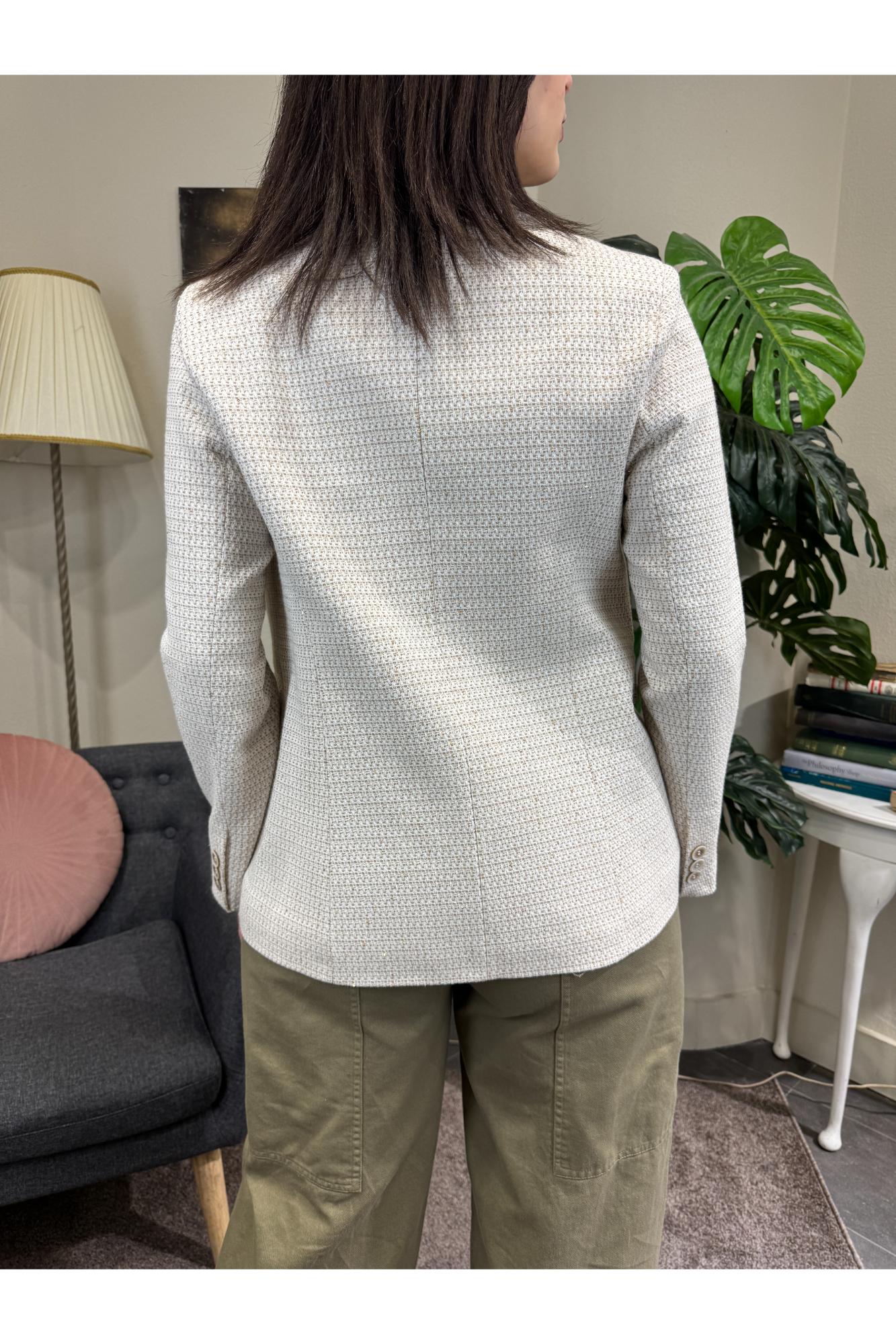 SUSY MIX Giacca con paillettes Susy mix Beige