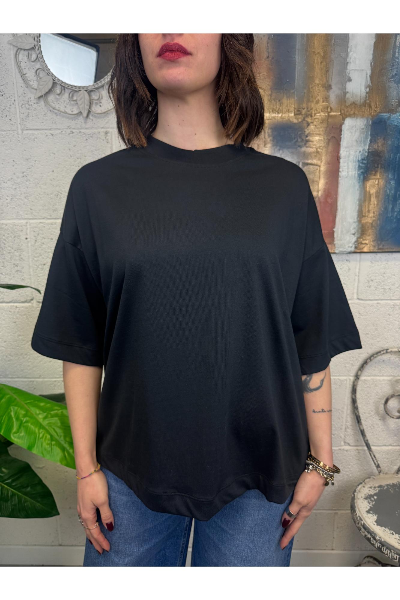 SUSY MIX T-shirt over Susy mix Nero