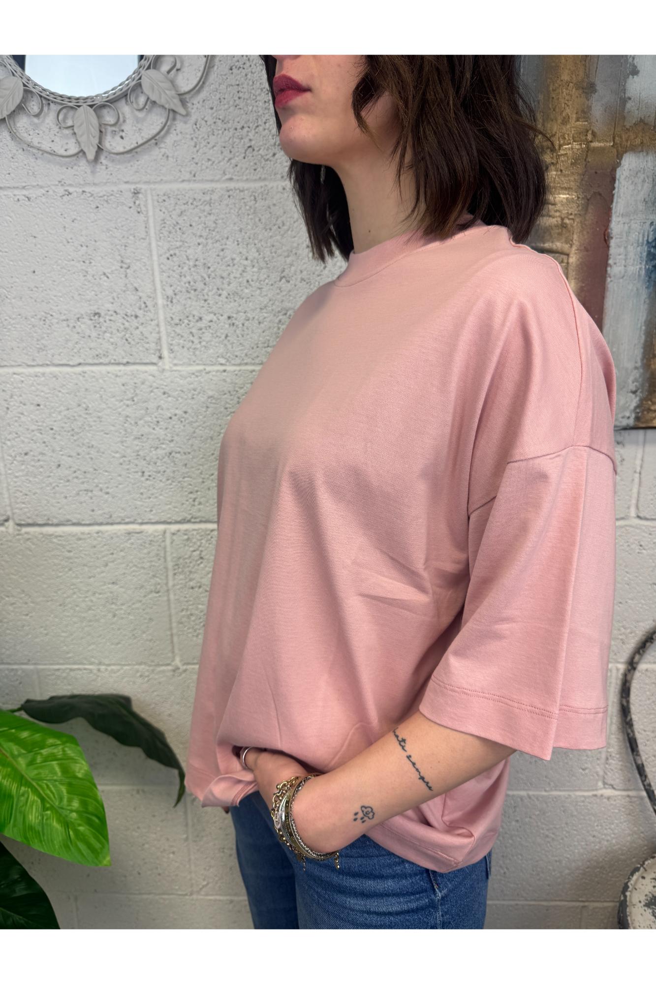 SUSY MIX T-shirt over Susy mix Rosa