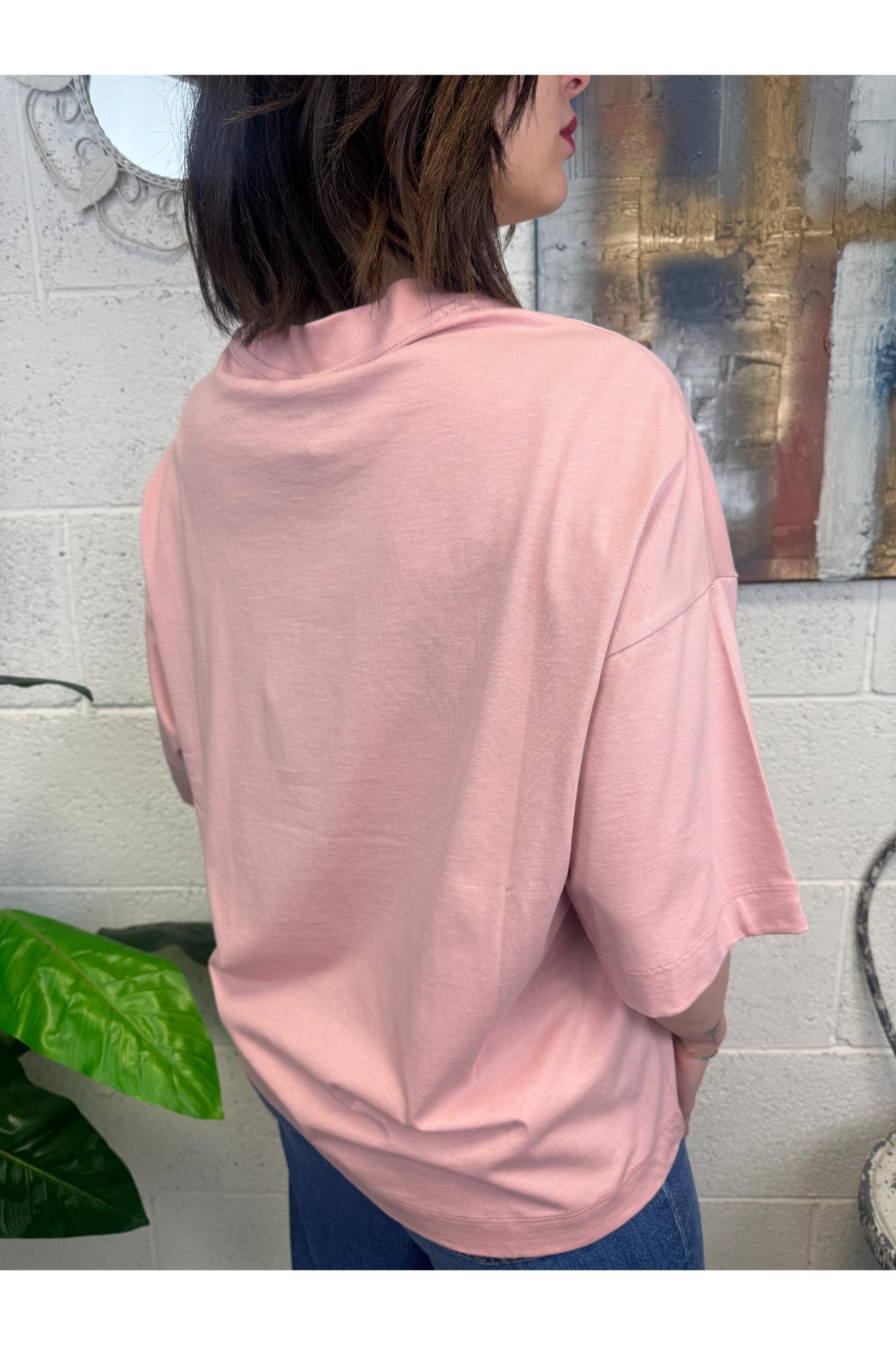SUSY MIX T-shirt over Susy mix Rosa