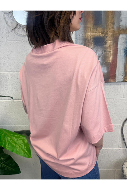 SUSY MIX T-shirt over Susy mix Rosa