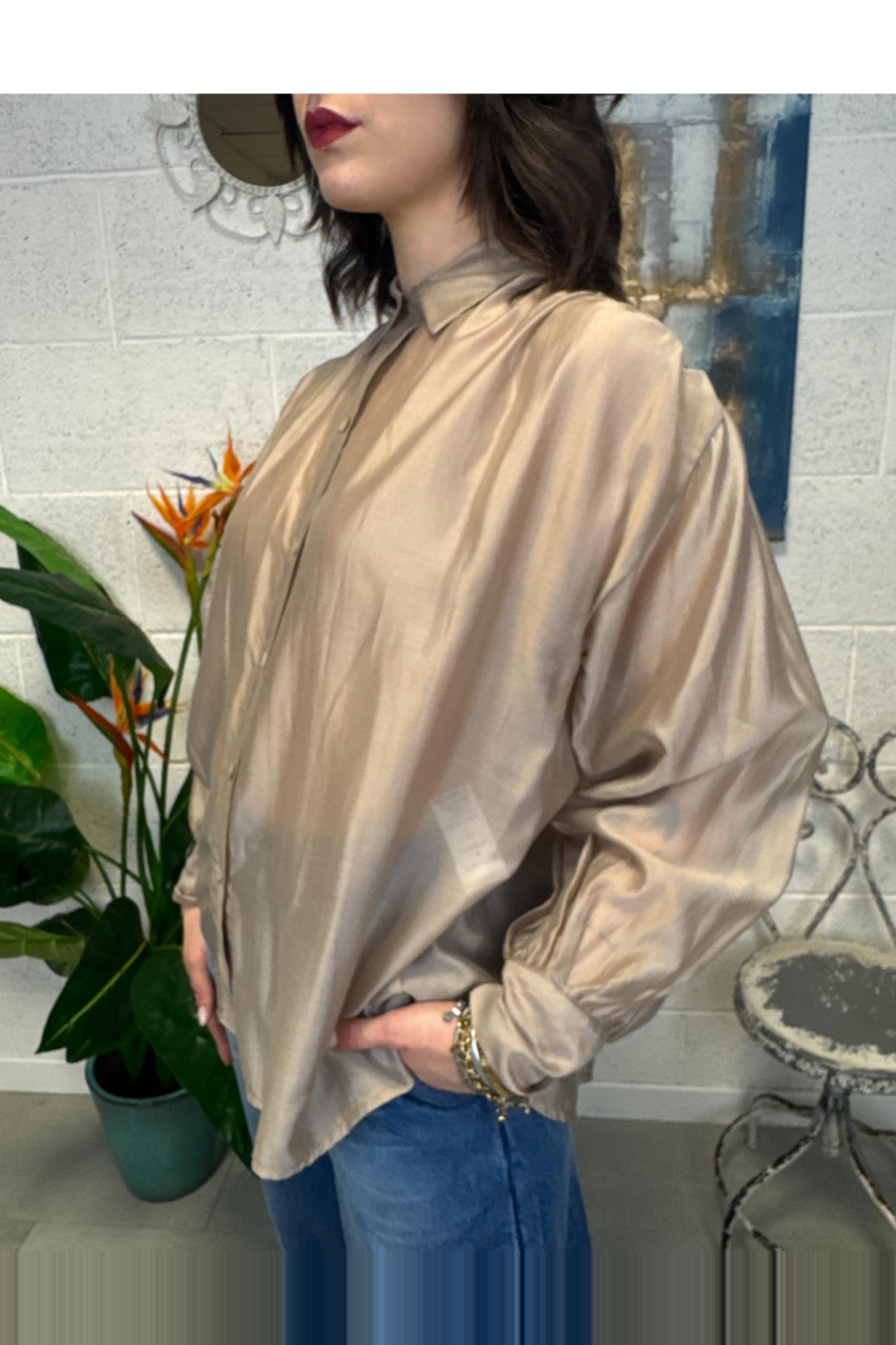 SUSY MIX Camicia velata Susy mix Beige