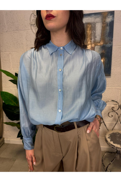 SUSY MIX Camicia velata Susy mix Celeste