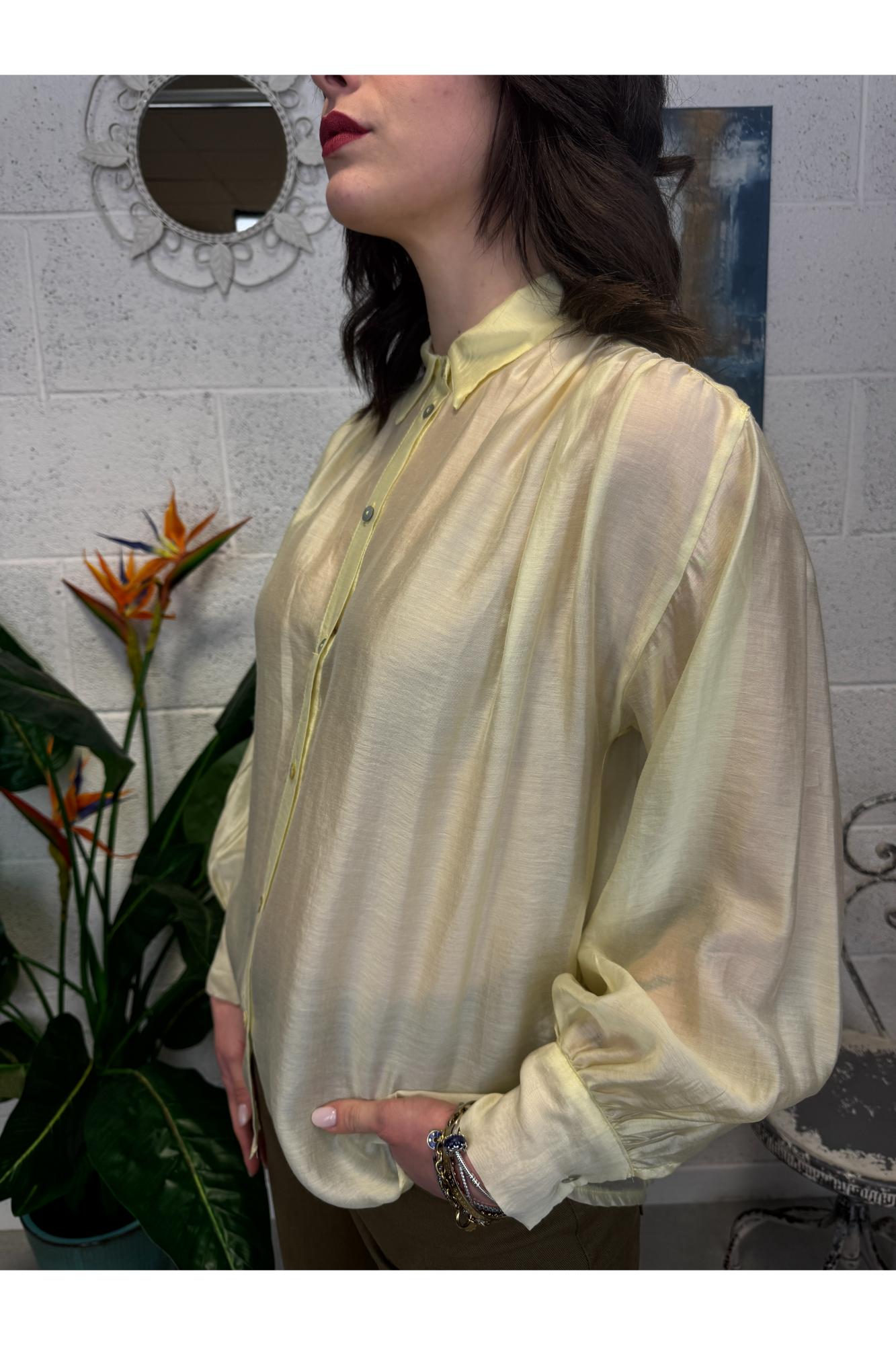 SUSY MIX Camicia velata Susy mix Giallo
