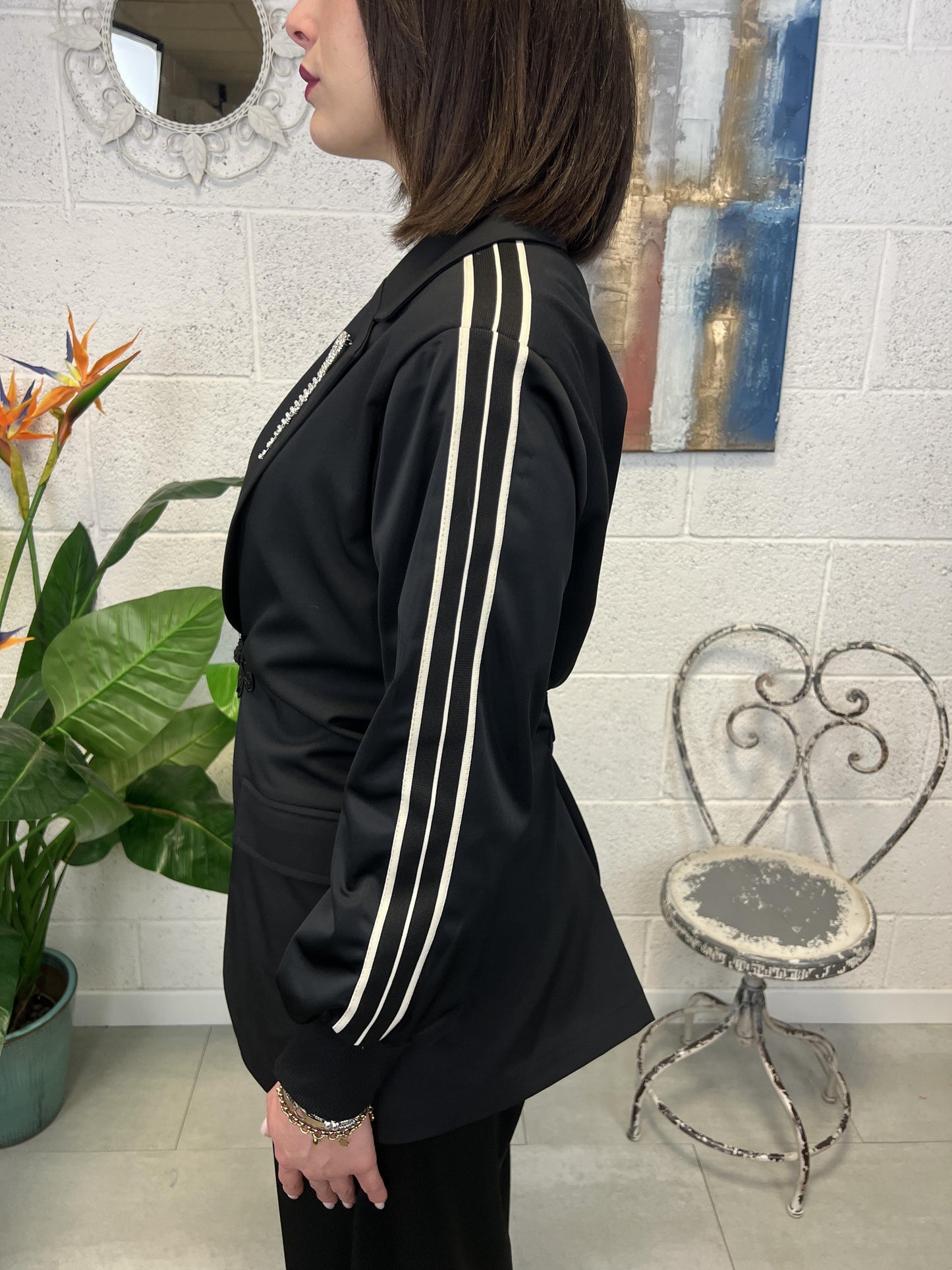 SUSY MIX Giacca con alamanri Susy mix Nero