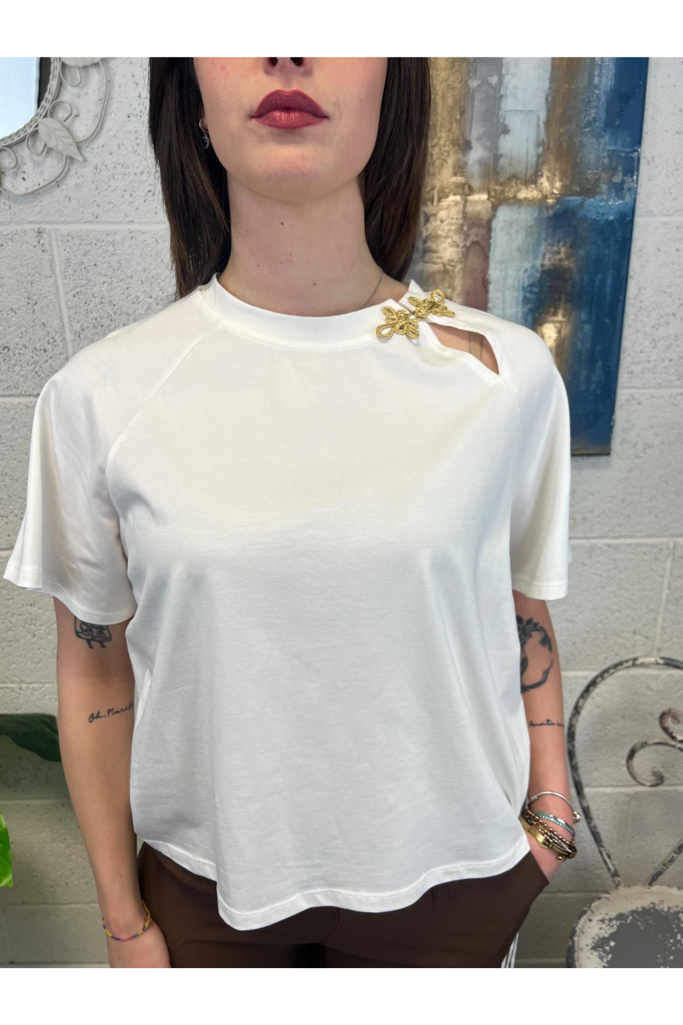 SUSY MIX T-shirt con gancio Susy mix Bianco