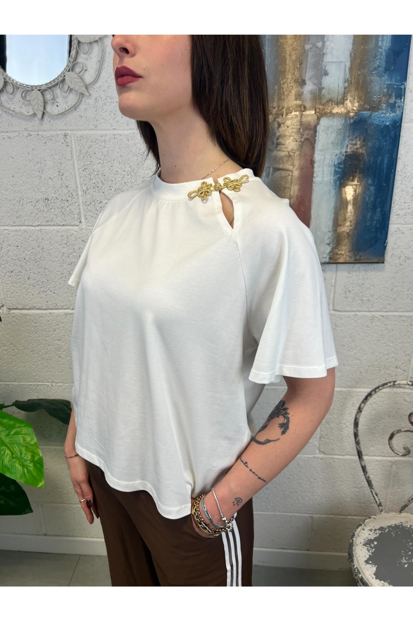 SUSY MIX T-shirt con gancio Susy mix Bianco