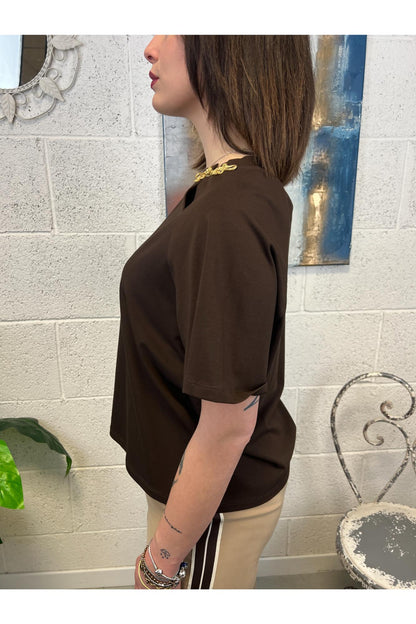 SUSY MIX T-shirt con gancio Susy mix Moro