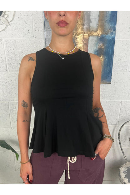 SUSY MIX Canottiera svasata Susy mix Nero