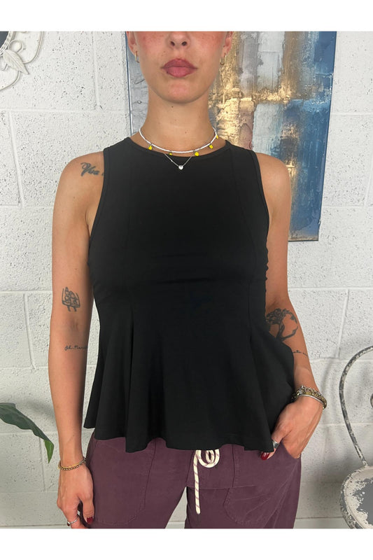 SUSY MIX Canottiera svasata Susy mix Nero