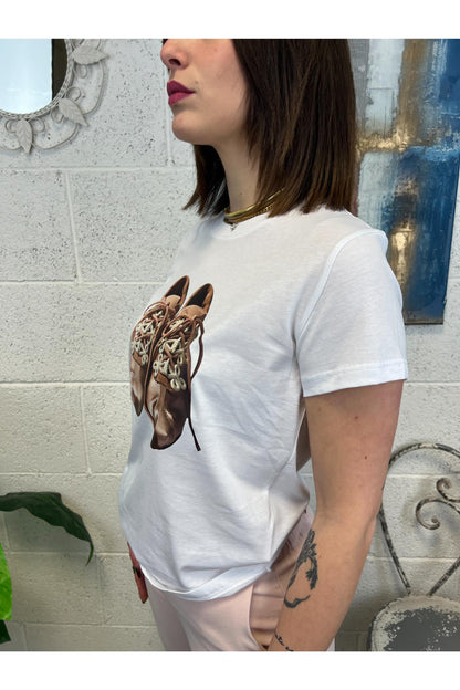 SUSY MIX T-shirt scarpa Susy mix Bianco