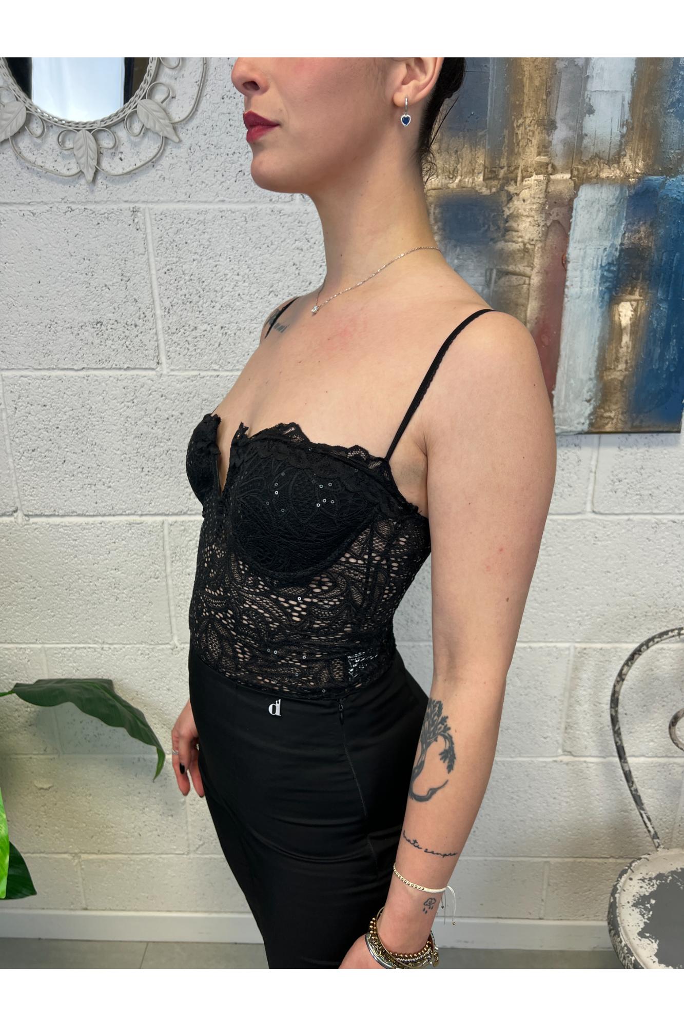 SUSY MIX Body di pizzo Susy mix Nero