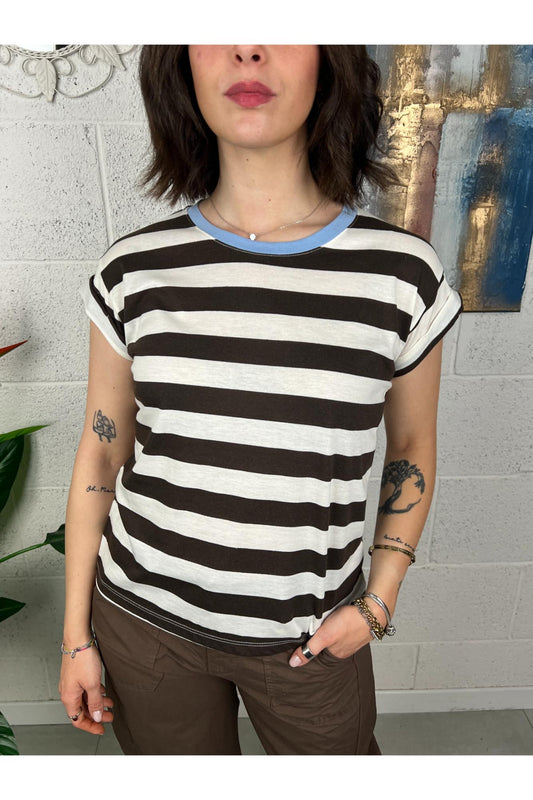 SUSY MIX Maglia rigata Susy mix Moro