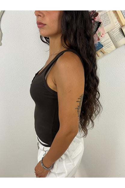 Canottiera con bottoncini Susy mix