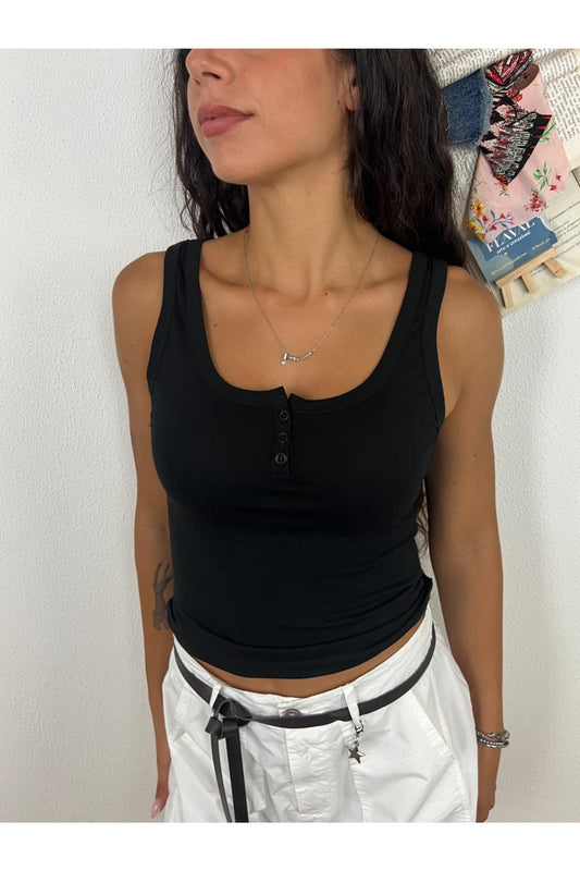 Canottiera con bottoncini Susy mix