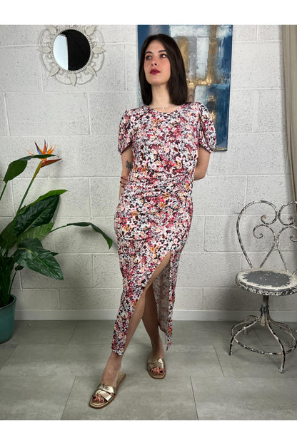 SUSY MIX Abito lungo floreale Susy mix Jeans